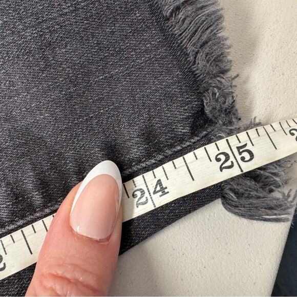 Madewell Black 10in High Rise Skinny Jeans Womens 25P Button Fly Casual Denim - Picture 10 of 12